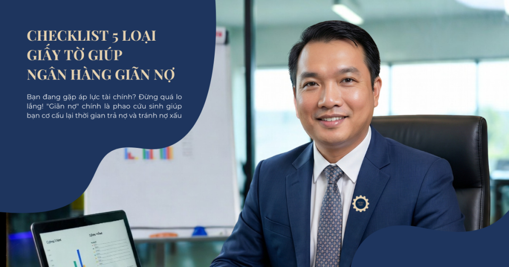 Checklist 5 loại giấy tờ quan trọng giúp thủ tục giãn nợ ngân hàng được phê duyệt.