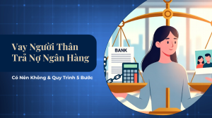Vay người thân trả nợ ngân hàng.